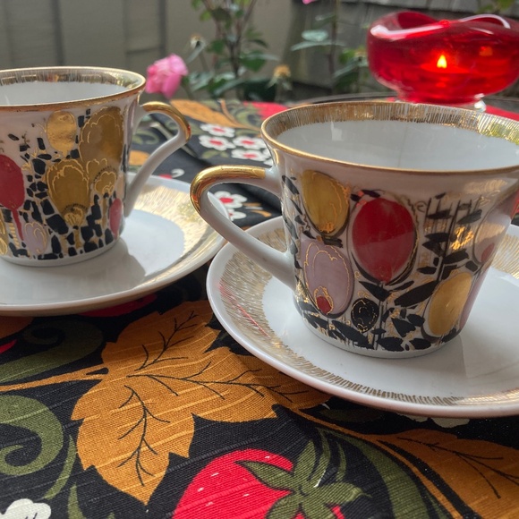 Tea pair “Field Poppies” (2 cups with saucers) - Picture 1 of 10